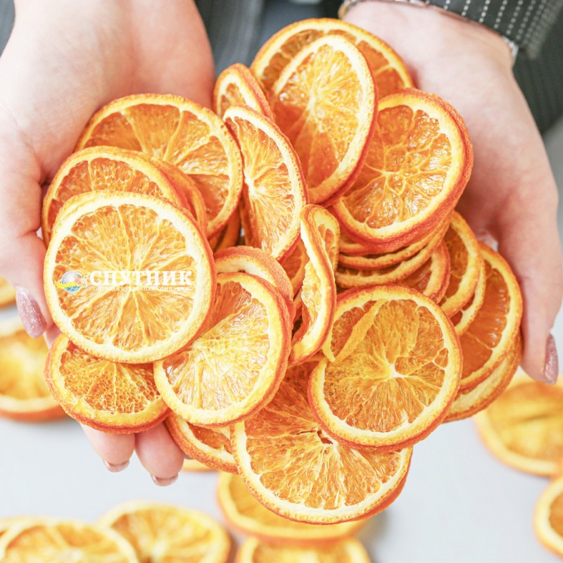 Купить сушеные дольки апельсина для декора ✿ Оптовая цветочная компания СПУТНИК