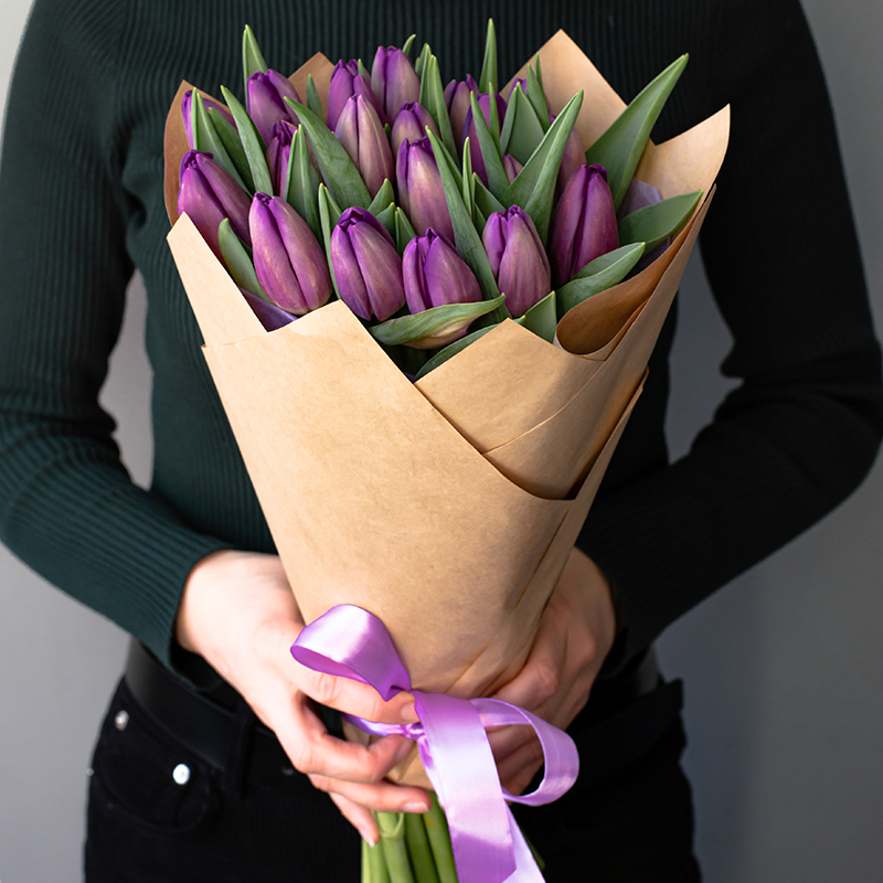 Тюльпаны фиолетовые 20 шт. / 1'350 руб