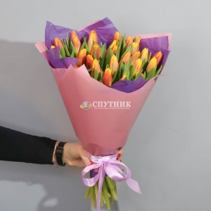 Букет тюльпаны красно-желтые 30 шт / 2'400 руб