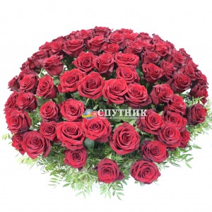 101 роза красная в корзине / 15'900 руб