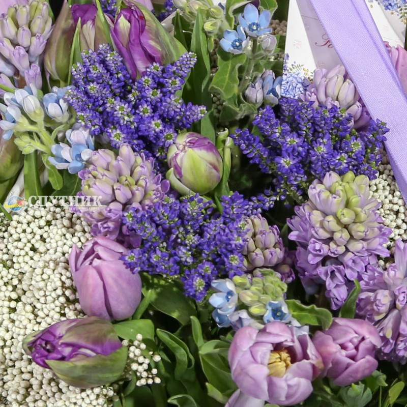 Купить большую корзину цветов в СПб недорого