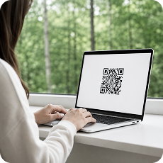 Мы создаём QR-код или ссылку